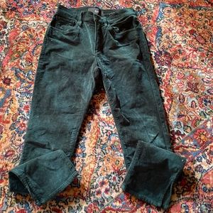 3x1 green velvet pants